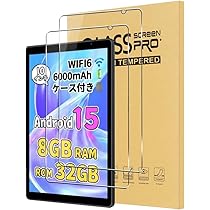 Amazon.co.jp: タブレット 10インチ Wi-Fi6モデル Android15 8GB RAM+